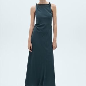 Mango Dark Teal Maxi Dress